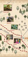 Entdeckerkarte für eine GPS-Wandertour des Naturparks im Kreis Lippe