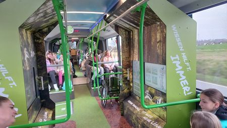 Klimawandelbus von innen