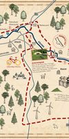 Entdeckerkarte für eine Radtour des Naturparks im Kreis Paderborn