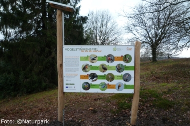 Vogelstimmeninformationstafel