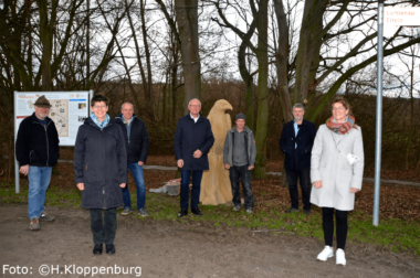 Fertigstellung Tierskulpturen an der Altenau bei Lichtenau