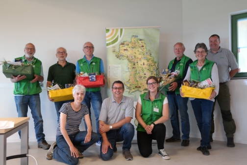 Gruppenfoto vom neuen Naturparkführer-Vorstand ©Naturpark