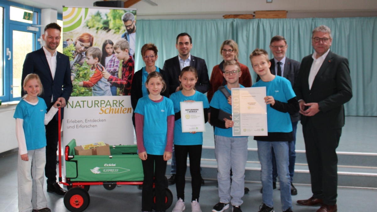 Re-Zertifizierung Naturpark-Schule Rischenau 2026©Naturpark